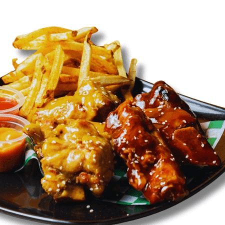 6 Trozos de Costillas + Papas Francesa