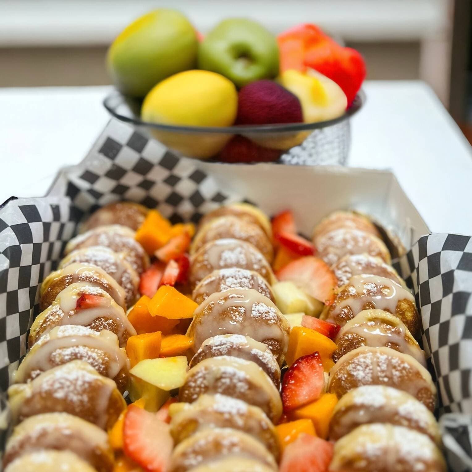 30 Mini Pancakes y 3 Toppings