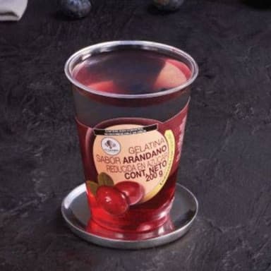 Gelatina Arándano Reducida en Azúcar