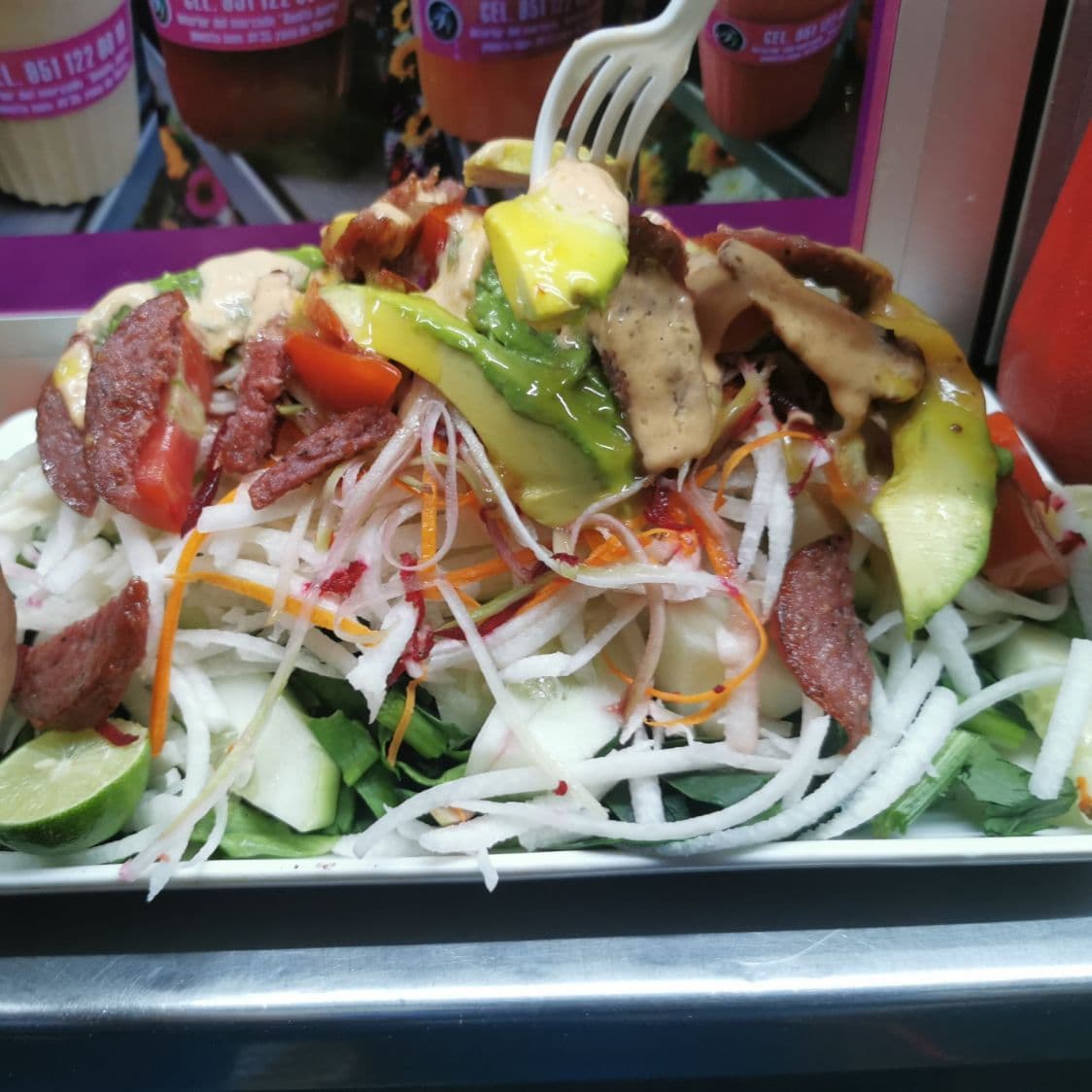 Ensalada de Verduras Carne a elegir
