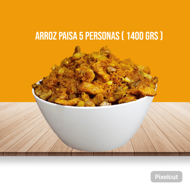 Arroz Paisa 5 Personas ( 1400 Grs )