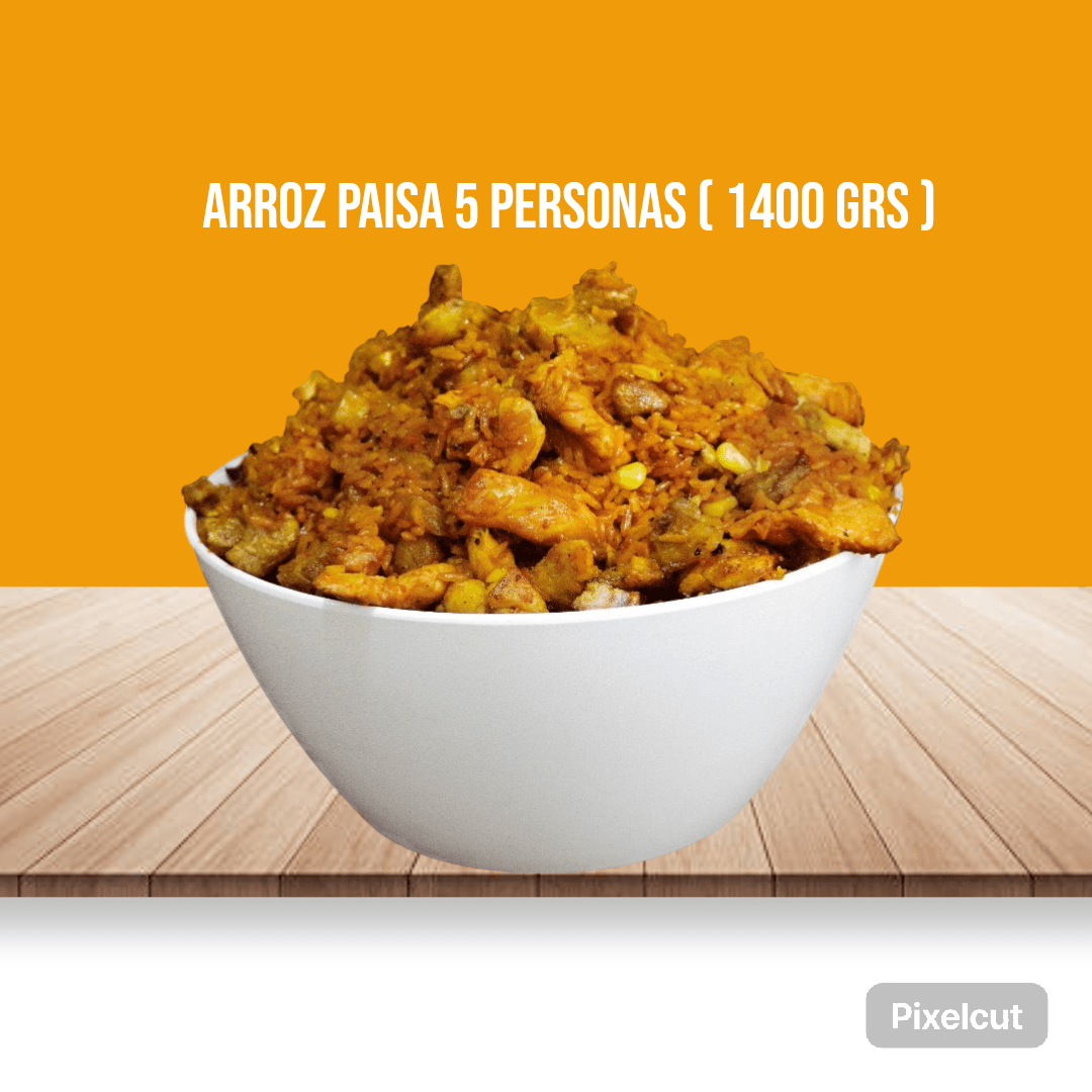 Arroz Paisa 5 Personas ( 1400 Grs )