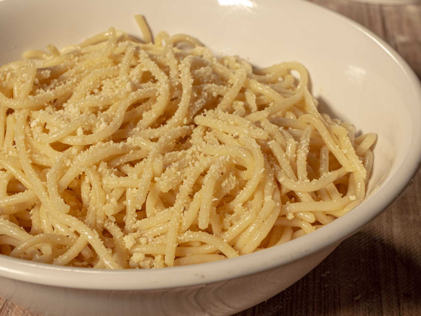Espaguetti a la Mantequilla