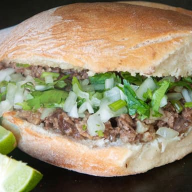 Lonche De Frijoles Con Queso