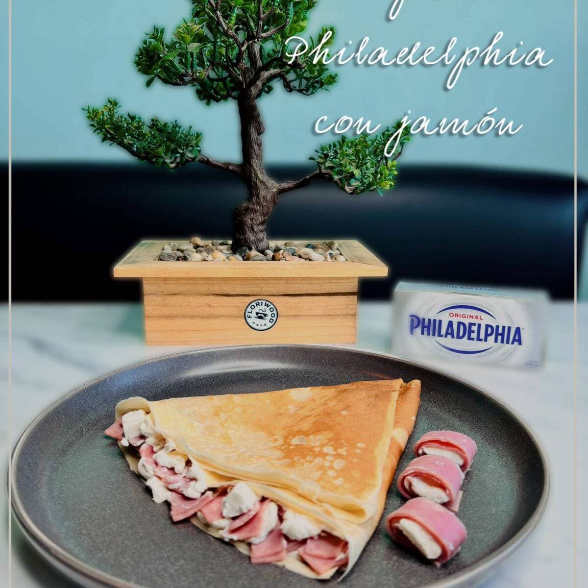 Crepa salada queso Philadelphia