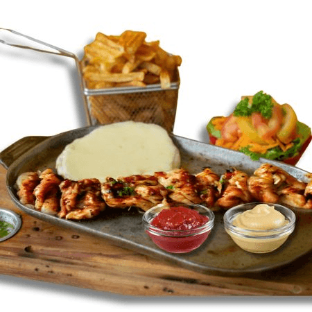 Chuzo de Pollo con Tocineta