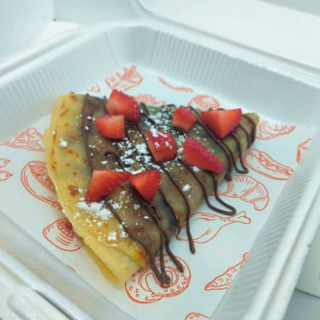 Crepa de Fresa con Chocolate
