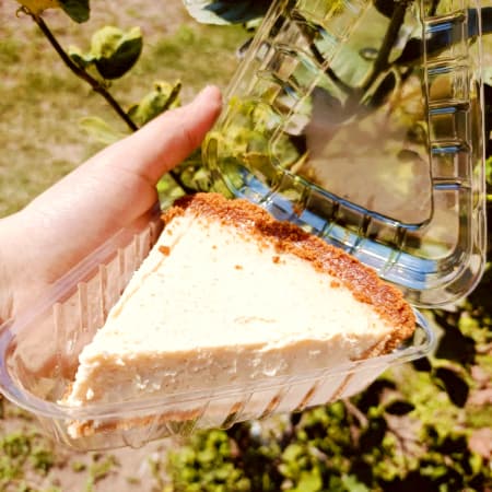 Rebanada de Cheesecake.