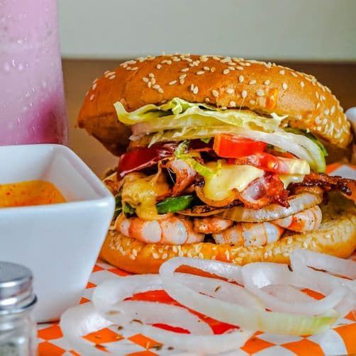 Hamburguesa de camarón