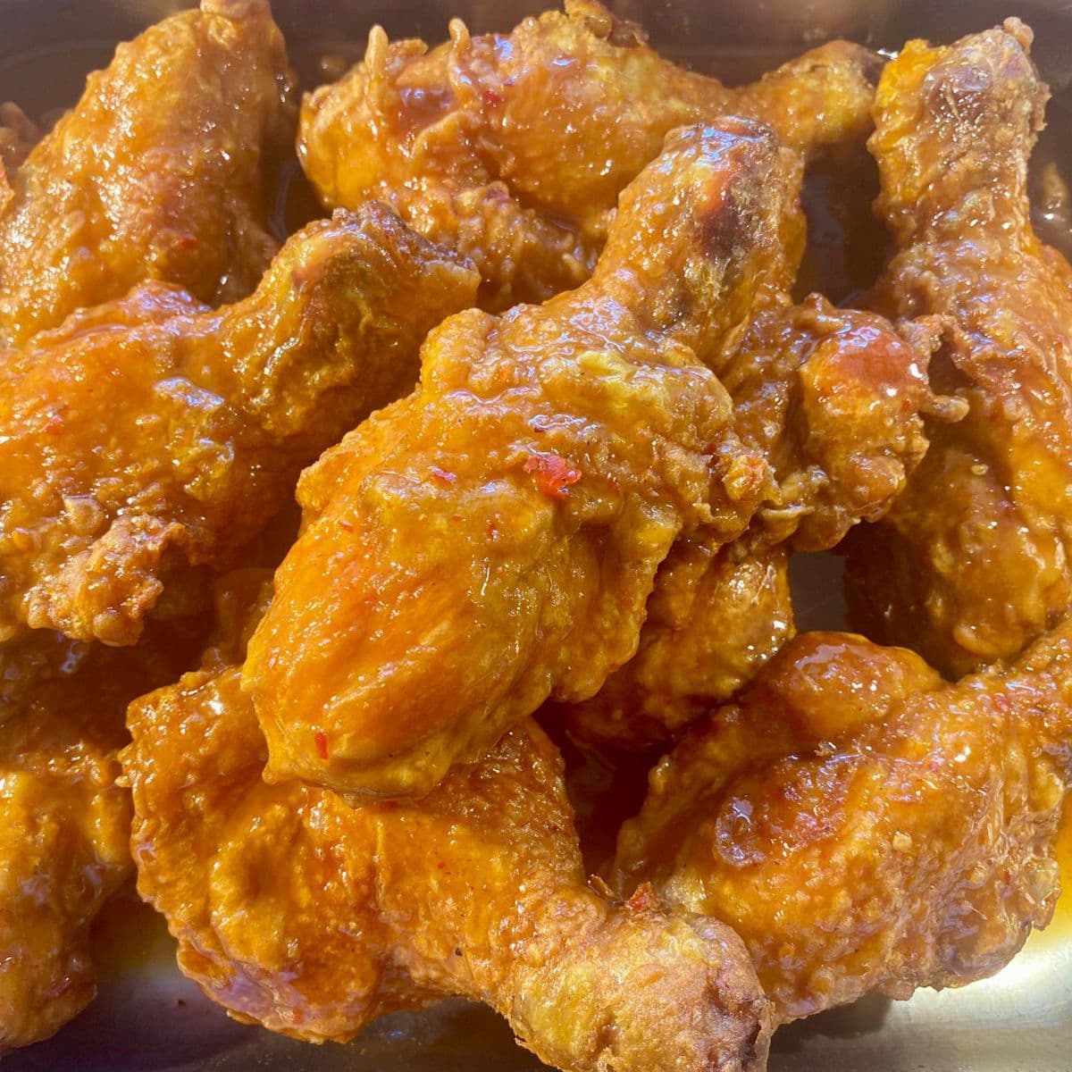 pierna de pollo a la B.B.Q con Picante  1pz🌶️炸鸡腿