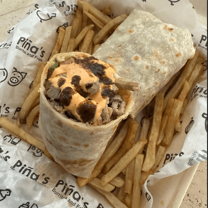 Burrito Jr+ Papas ala Francesa+ Bebida