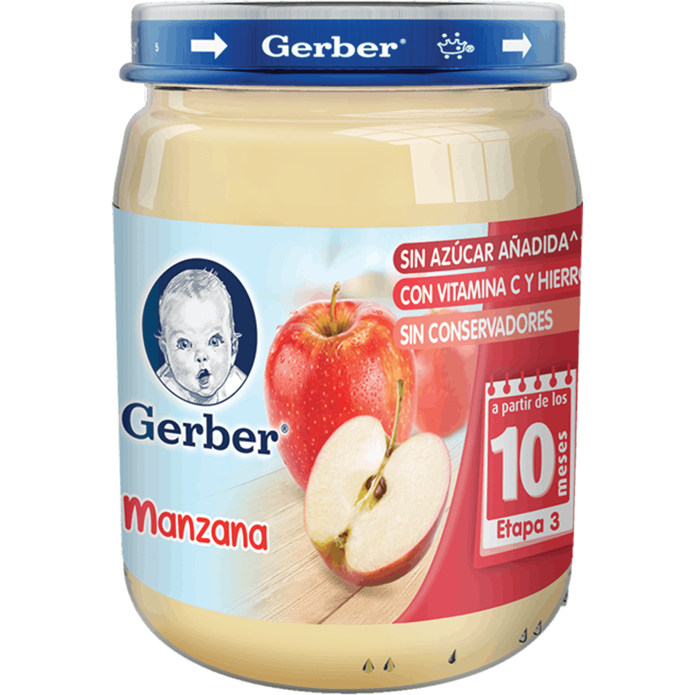 Gerber Papilla 3a Etapa Sabor Manzana 170 gr