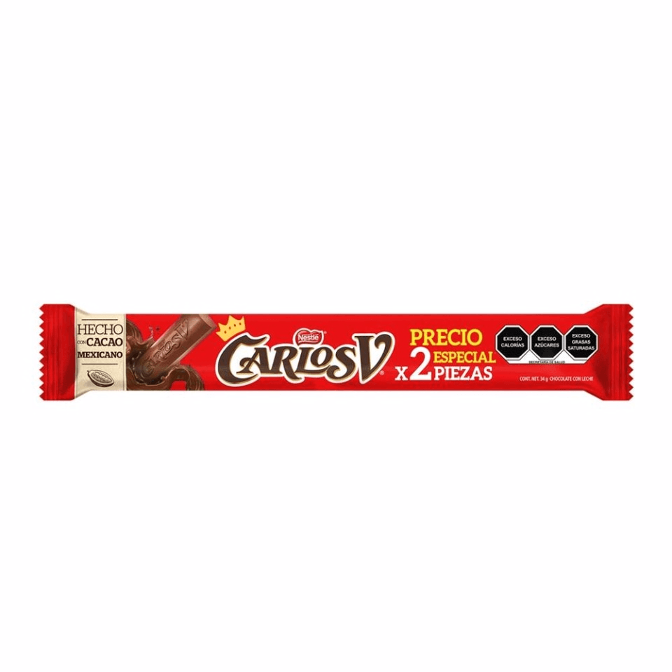 Chocolate Carlos V 2-Pack 34 Gramos