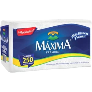 SERVILLETAS MAXIMA PREMIUM RECT 250 PZA