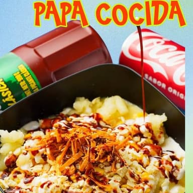 Papa cocida combinada.