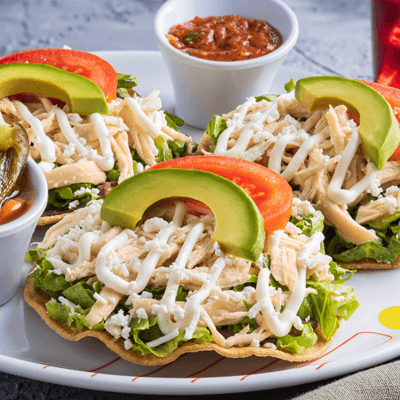 tostada de pollo
