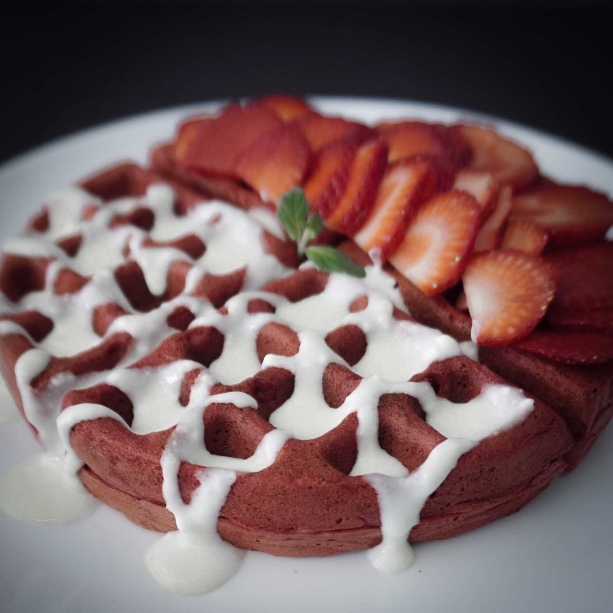 Waffle de Red Velvet