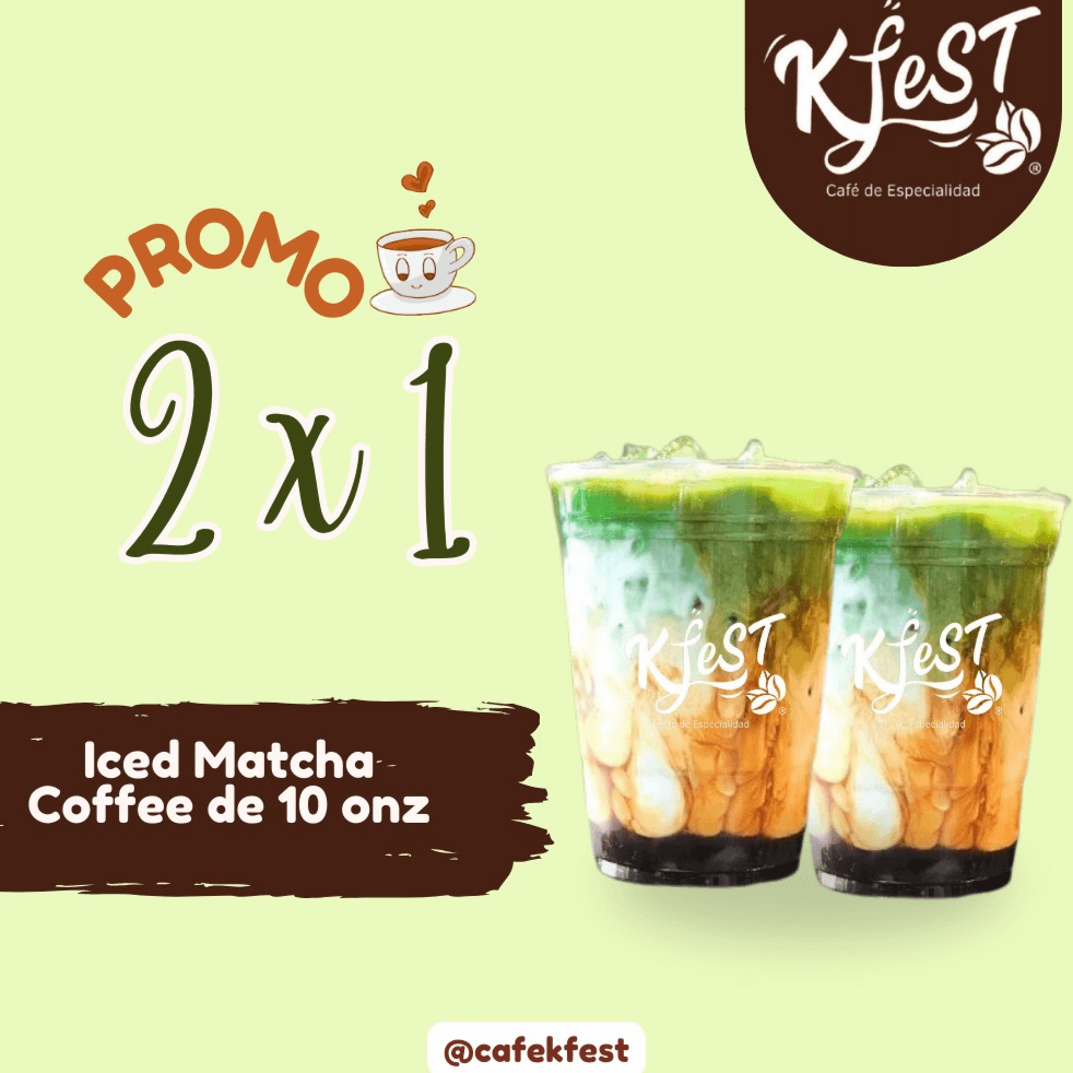 2x1 Iced Matcha Coffee 10 Onz