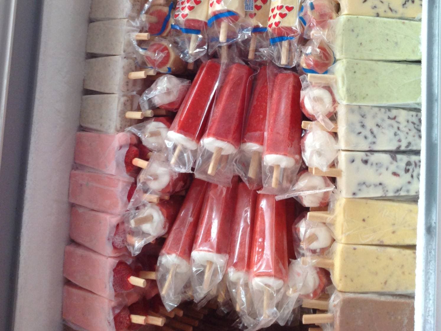 Paletas de Crema  Rellenas