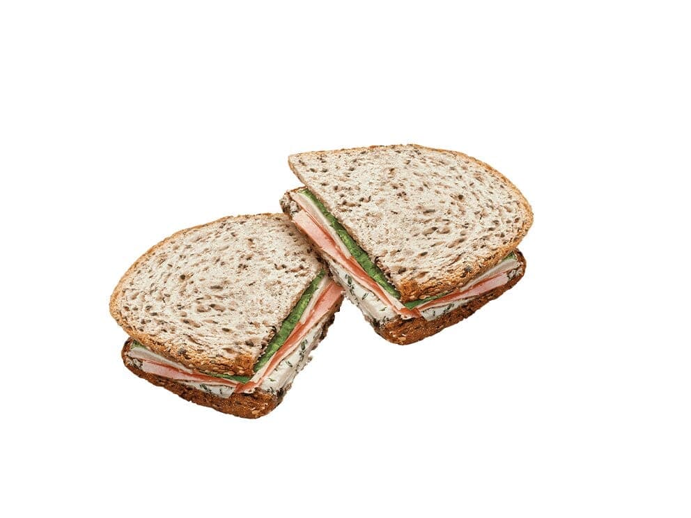Sándwich Pavita, Queso & Espinaca