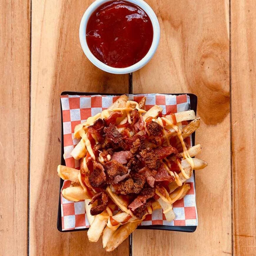 Papas a la Francesa con Tocino