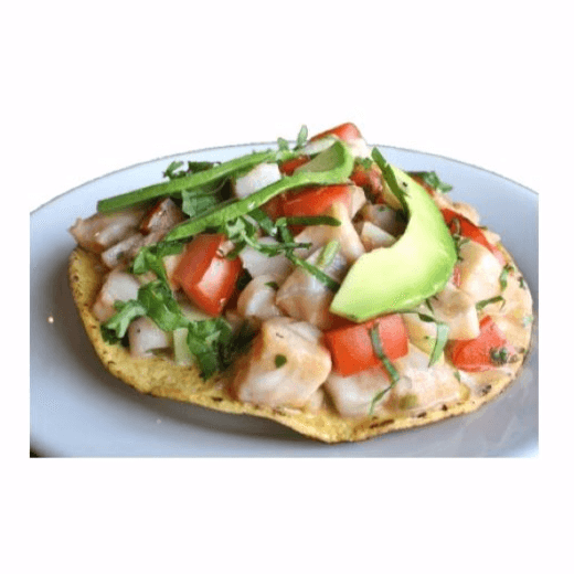 Tostada de Ceviche de Camarón