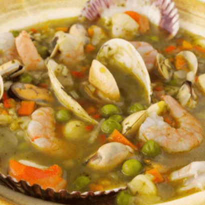 Aguadito de Mariscos