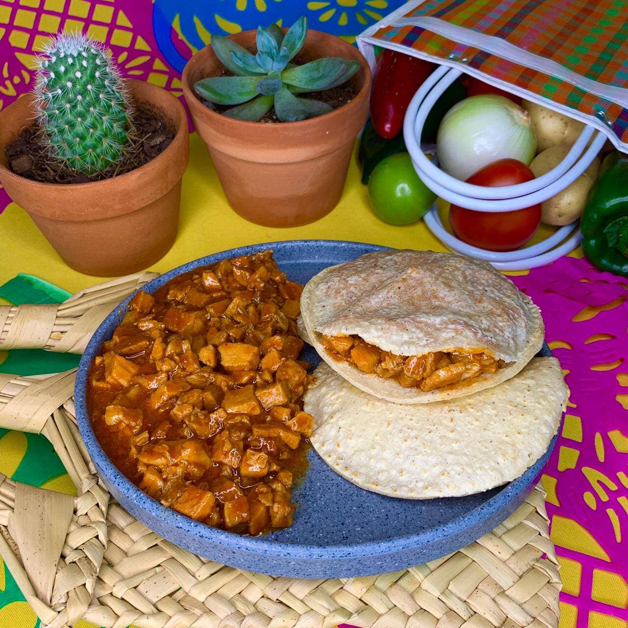 Gordita De Maíz Asado Rojo