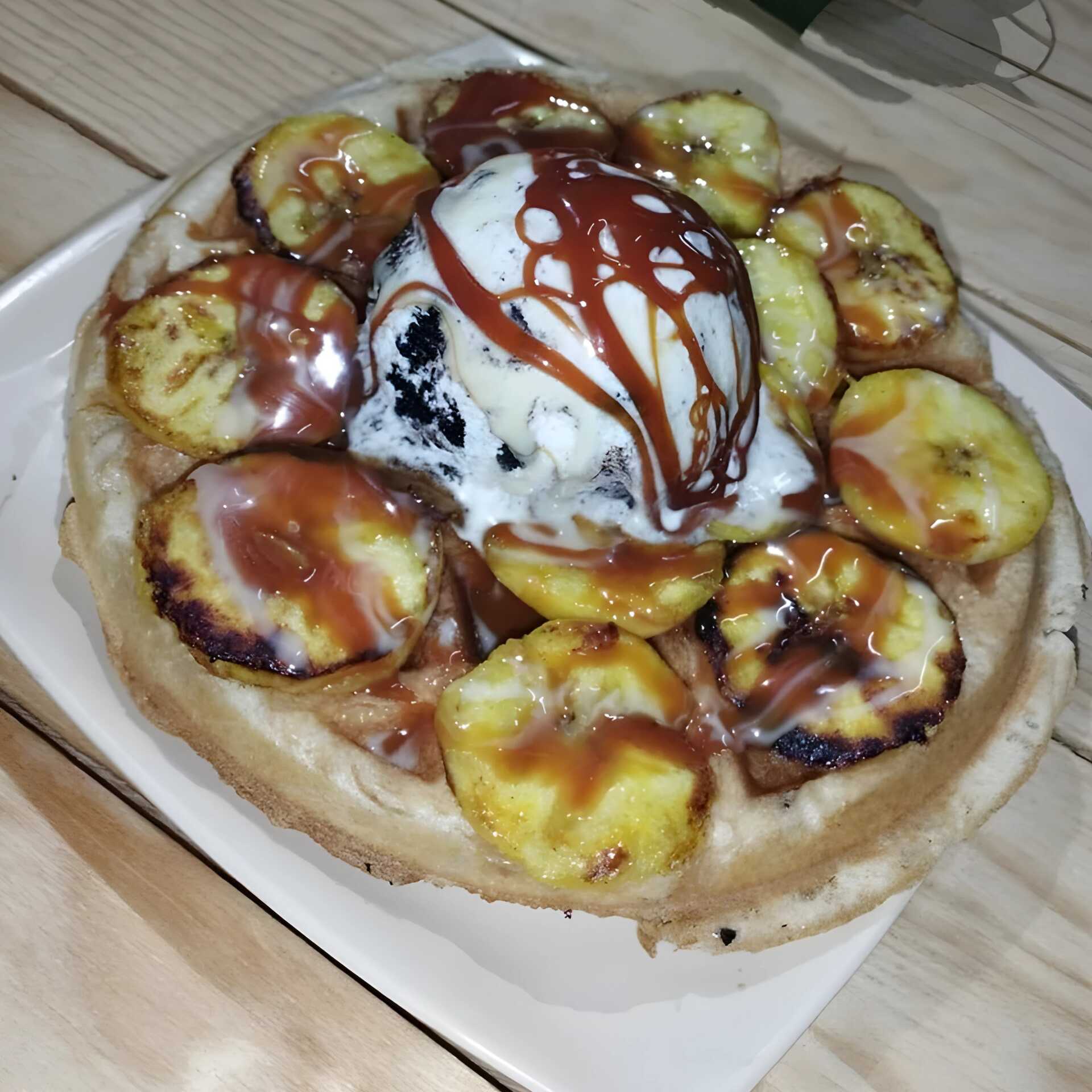 Waffle Plátano Macho