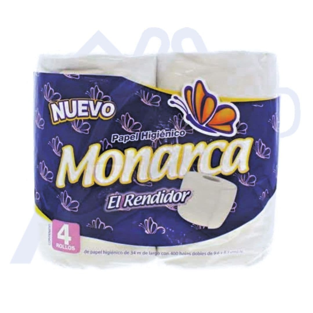 PAPEL HIGIENICO MONARCA 400 HOJAS