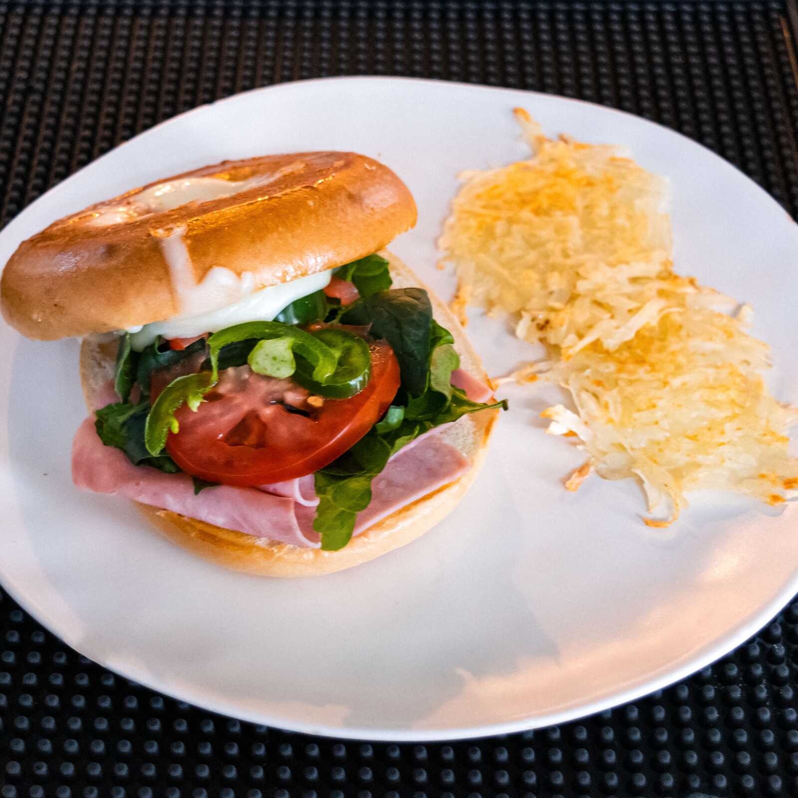 Bagel Jamón con Queso