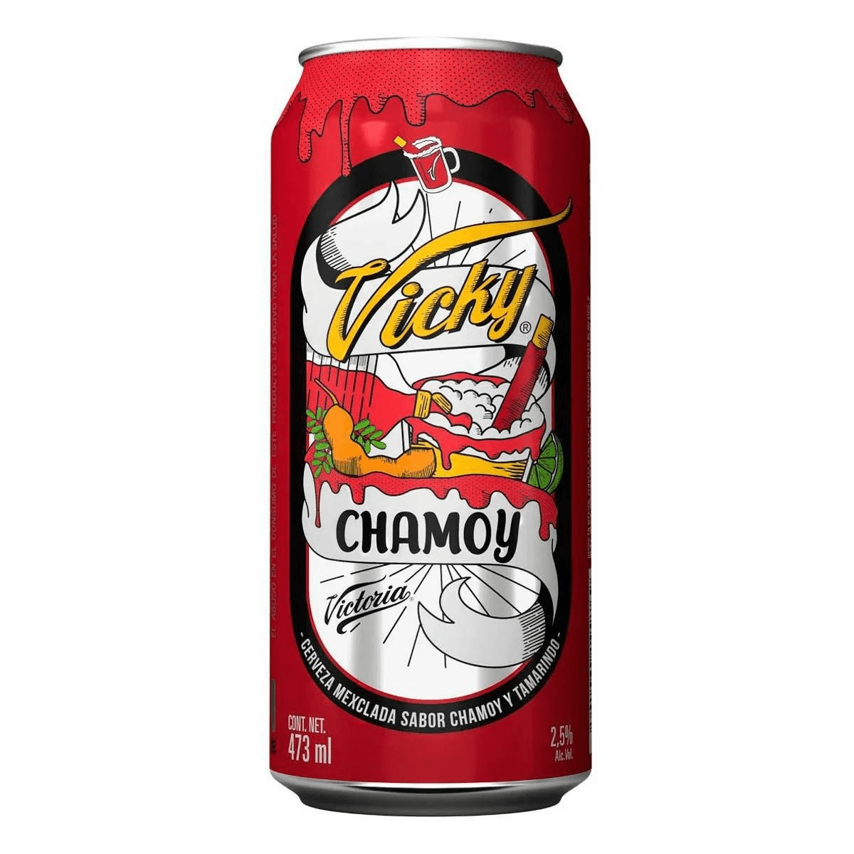 Cerveza Victoria Vicky Chamoy 473ml