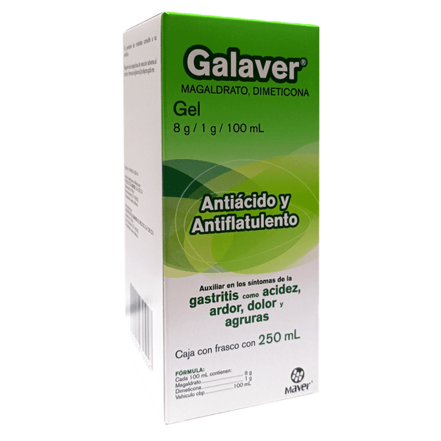 Galaver Dimeticona/Magaldrato Gel 8/1 Gr 250 Ml