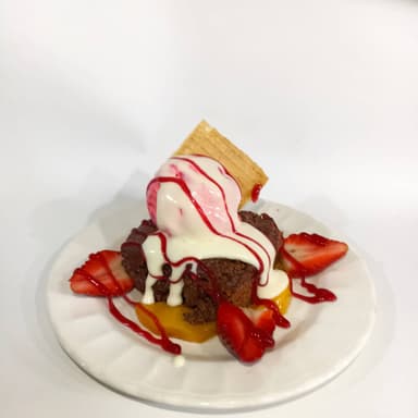 Brownie con Helado