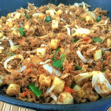 Machaca con Verduras