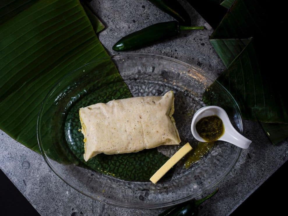 Tamal Verde con Queso
