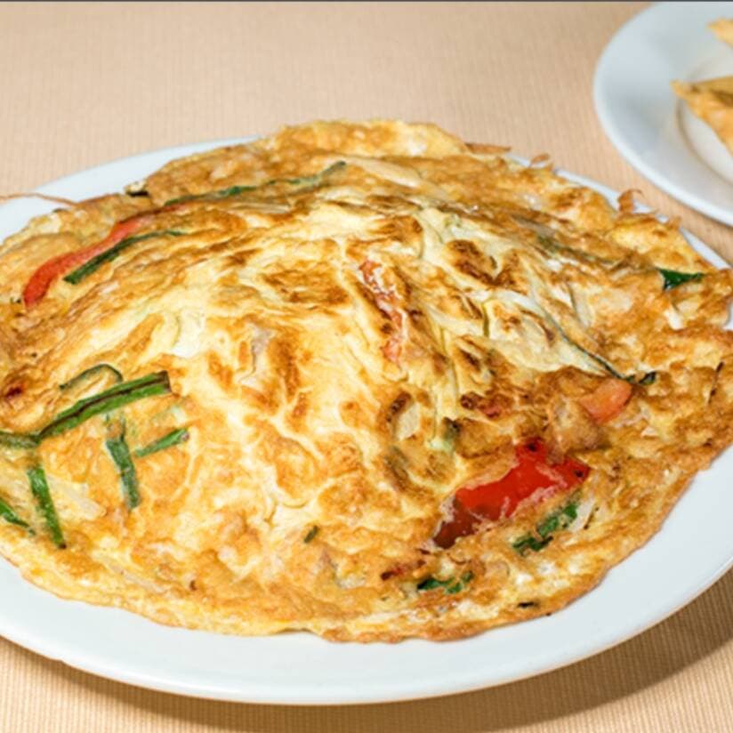 Tortilla con Pollo y Verduras