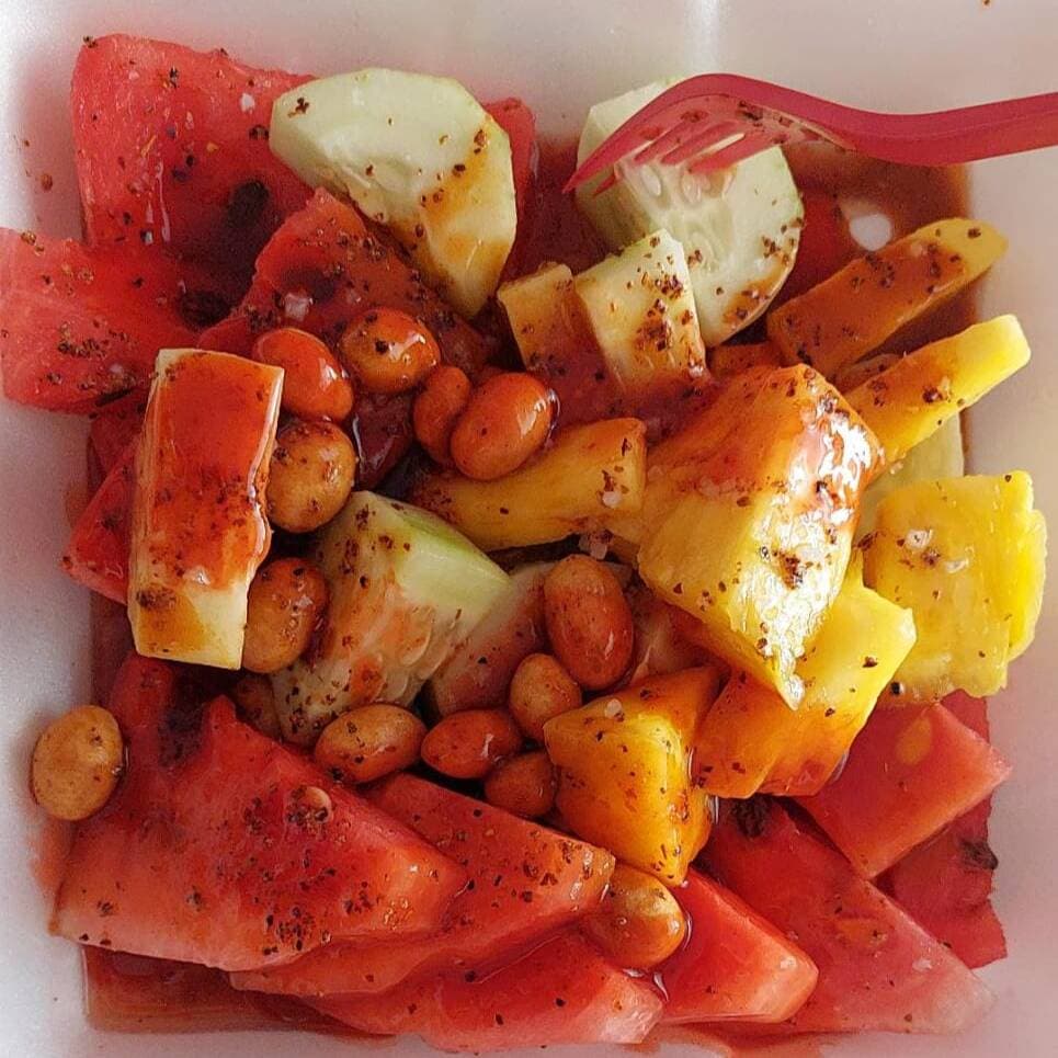 FRUTA  LOCA CON CHAMOY MEDIO LITRO