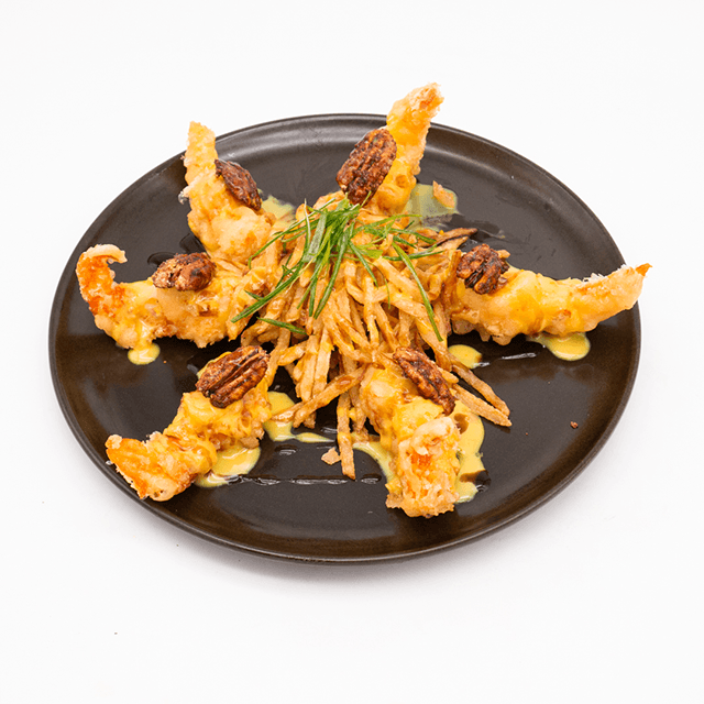 Camarones en Salsa de Mostaza