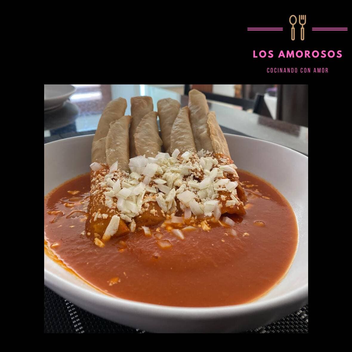 Tacos Dorados Ahogados de Res o Papa