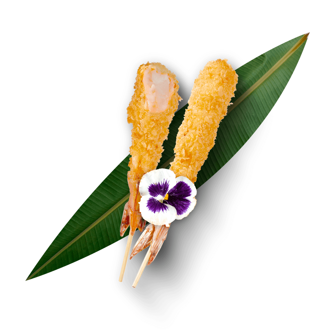 KUSHIAGE DE CAMARÓN + QUESO