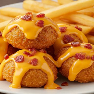 BONELESS CHEDDAR TOCINO Y PAPAS