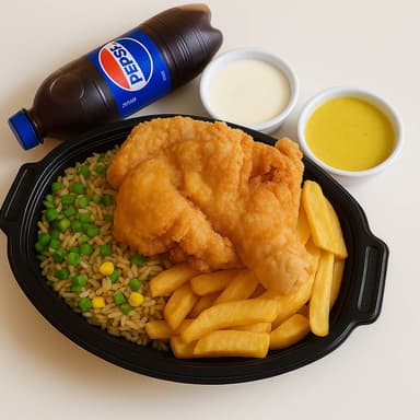 MOSTRITO 1/4 BROASTER(PIERNA COMPLETA)+PEPSI