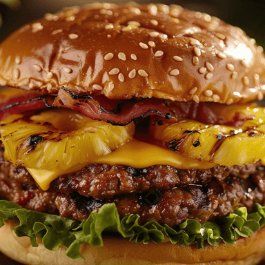HAMBURGUESA HAWAIIANA