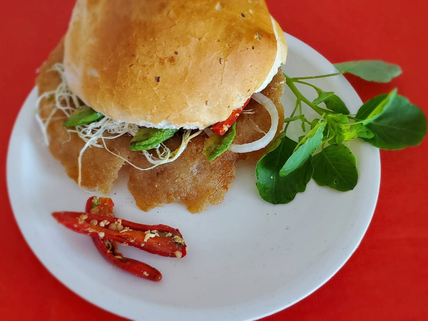 Cemita de Milanesa de Cerdo