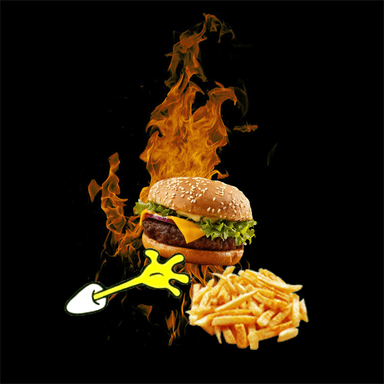 Cangre Burger con papas