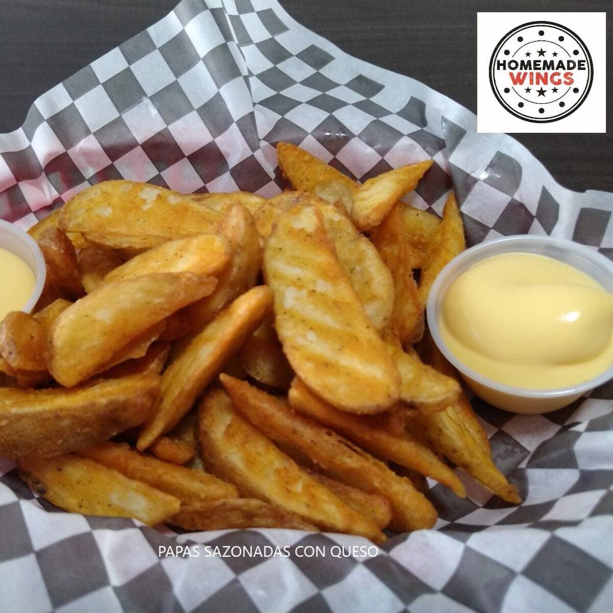 Orden de Papas Sazonadas/Francesa con Queso