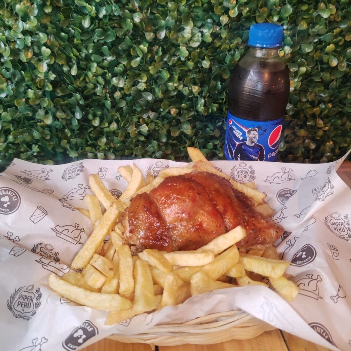 1/8 Pollo Brasa Gratis Pepsi 355 ml