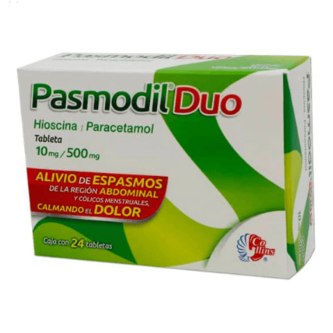 PasmodilDuo Hioscina/Paracetamol 24Tab