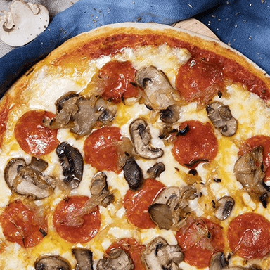 Pizza Grande Champiñon y Pepperoni